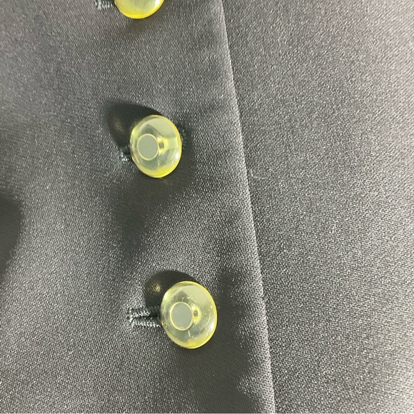 Escada Margaretha Ley 100% New Wool Dark Blue 7-Button Closure Cuffed Sleeve 36. - Picture 7 of 16